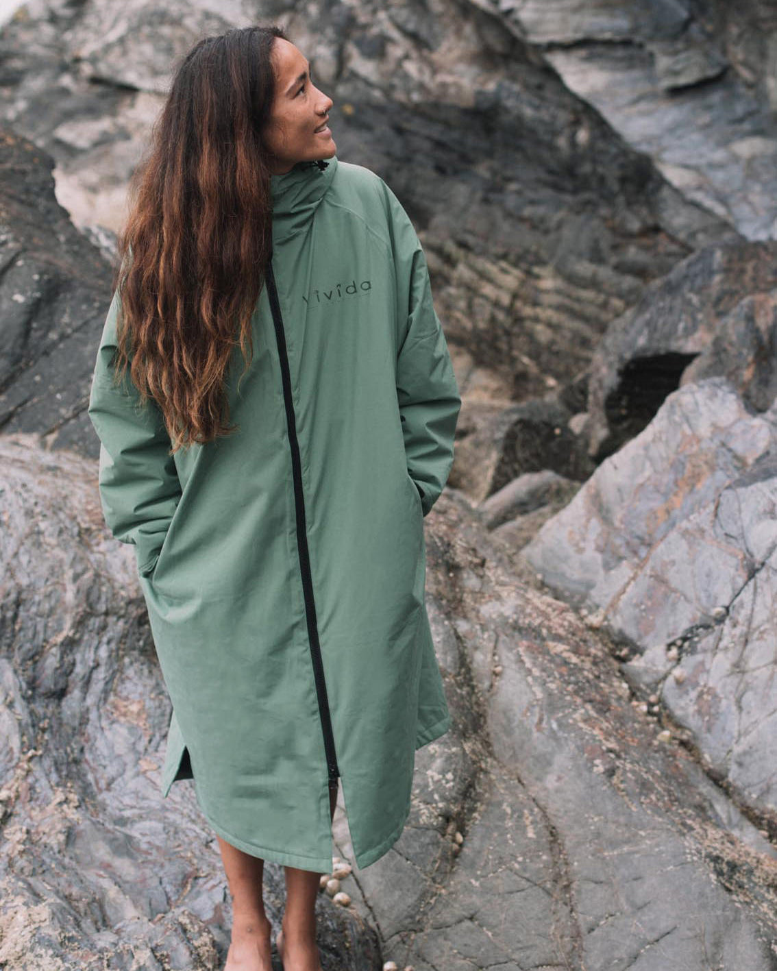 All Weather Sherpa Drying & Changing Robe - Aventurine Green – Vivida  Lifestyle