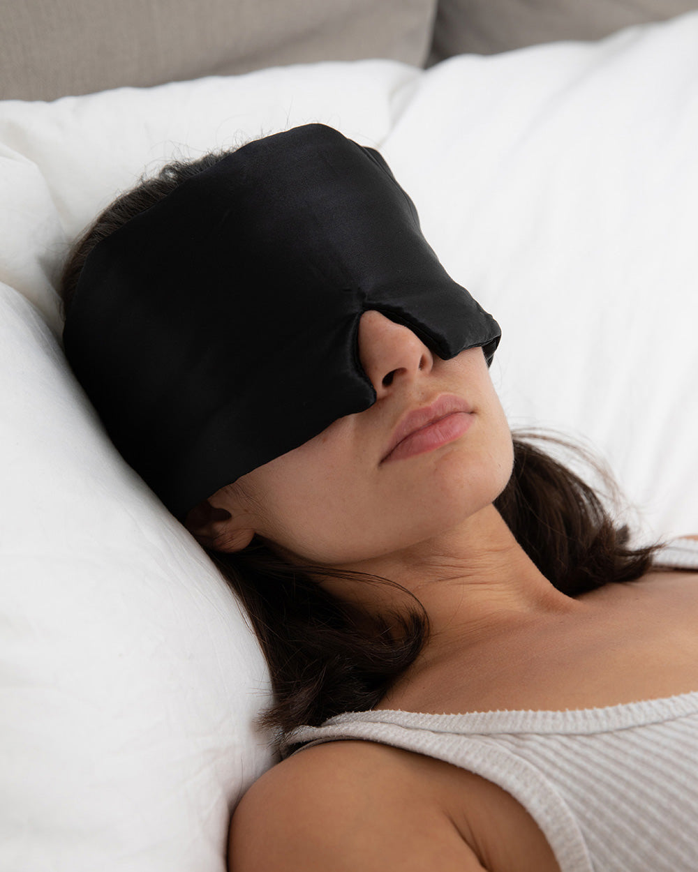 Blackout Sleeping Eye Mask - Comfort Stitched from Top Corner - New  Innovative Design - Straps Angle Down 20 ℃ to Avoid Ears - Cool Mesh -  Soft-Silk